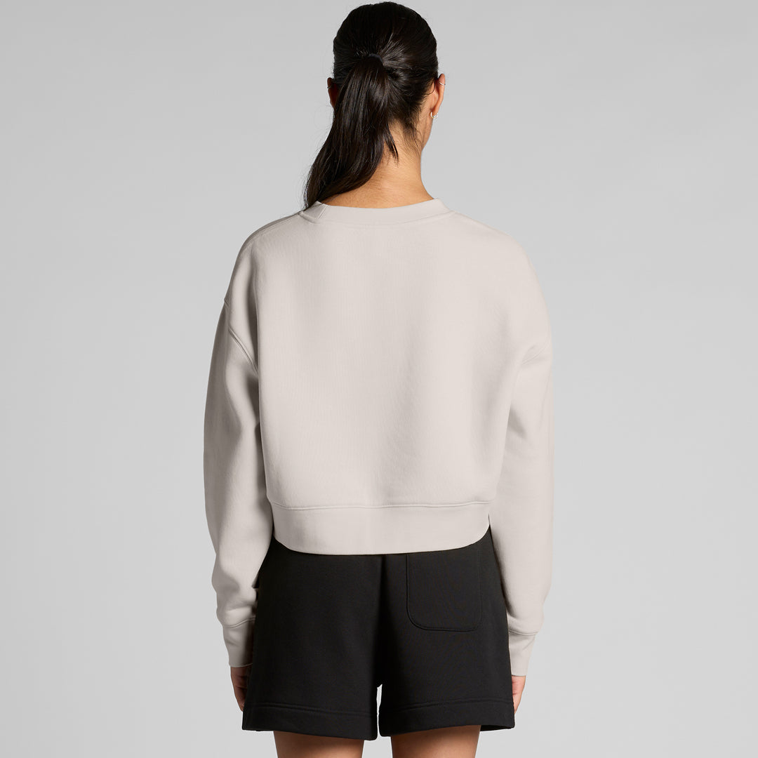 House of Uniforms The Relax Crop Crew Jumper | Ladies AS Colour