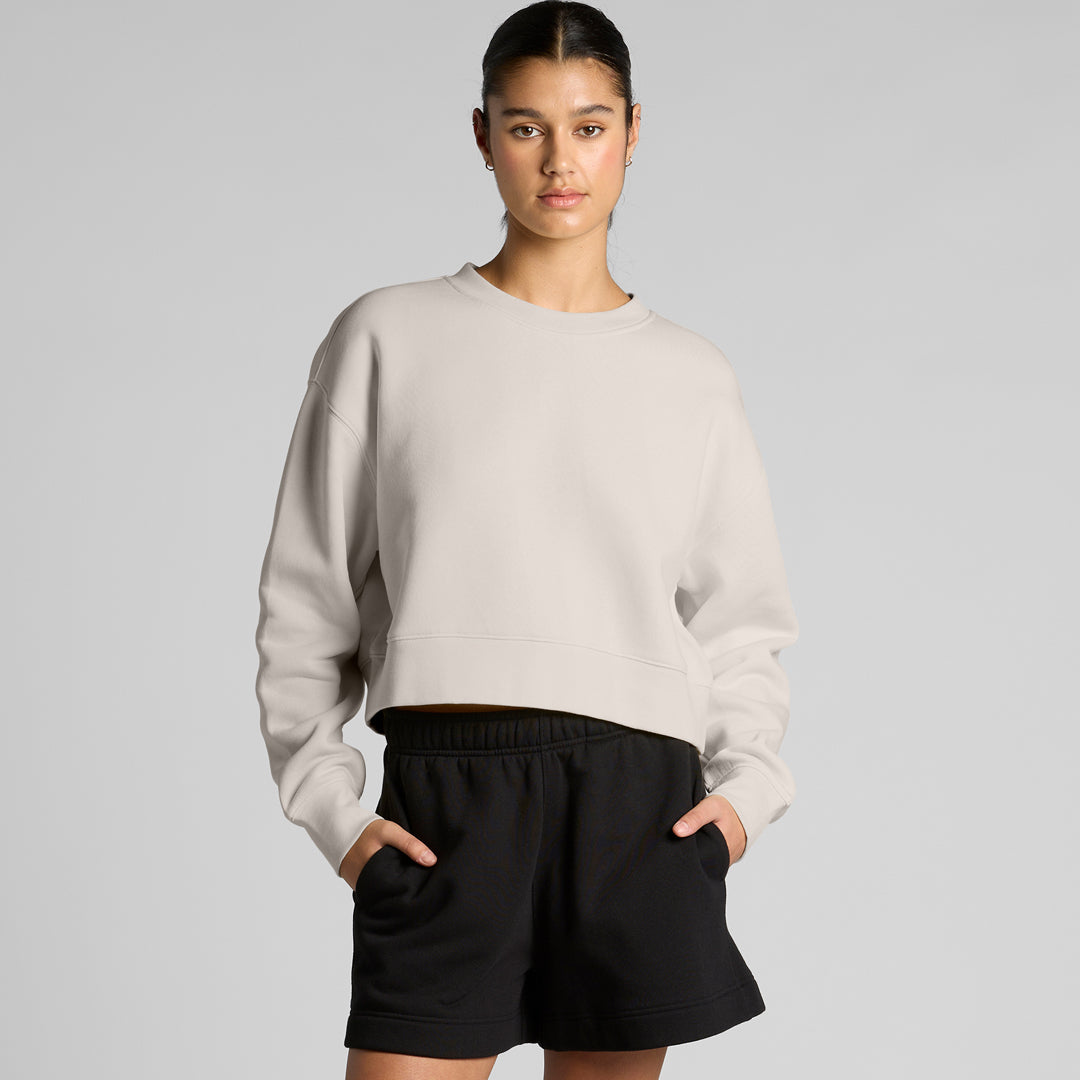 House of Uniforms The Relax Crop Crew Jumper | Ladies AS Colour