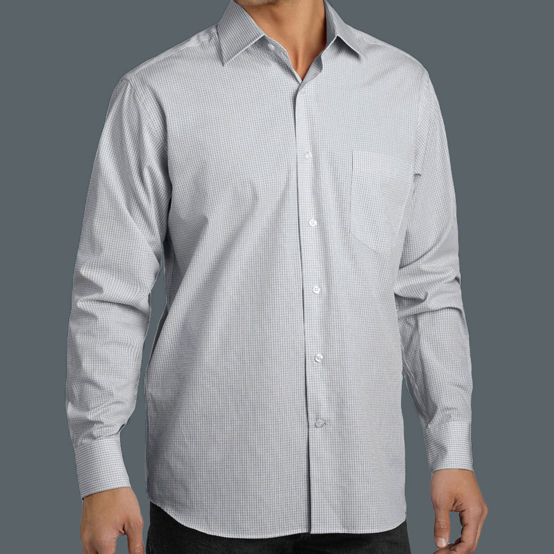 House of Uniforms The Moscow Shirt | Mens | Long Sleeve John Kevin Grey