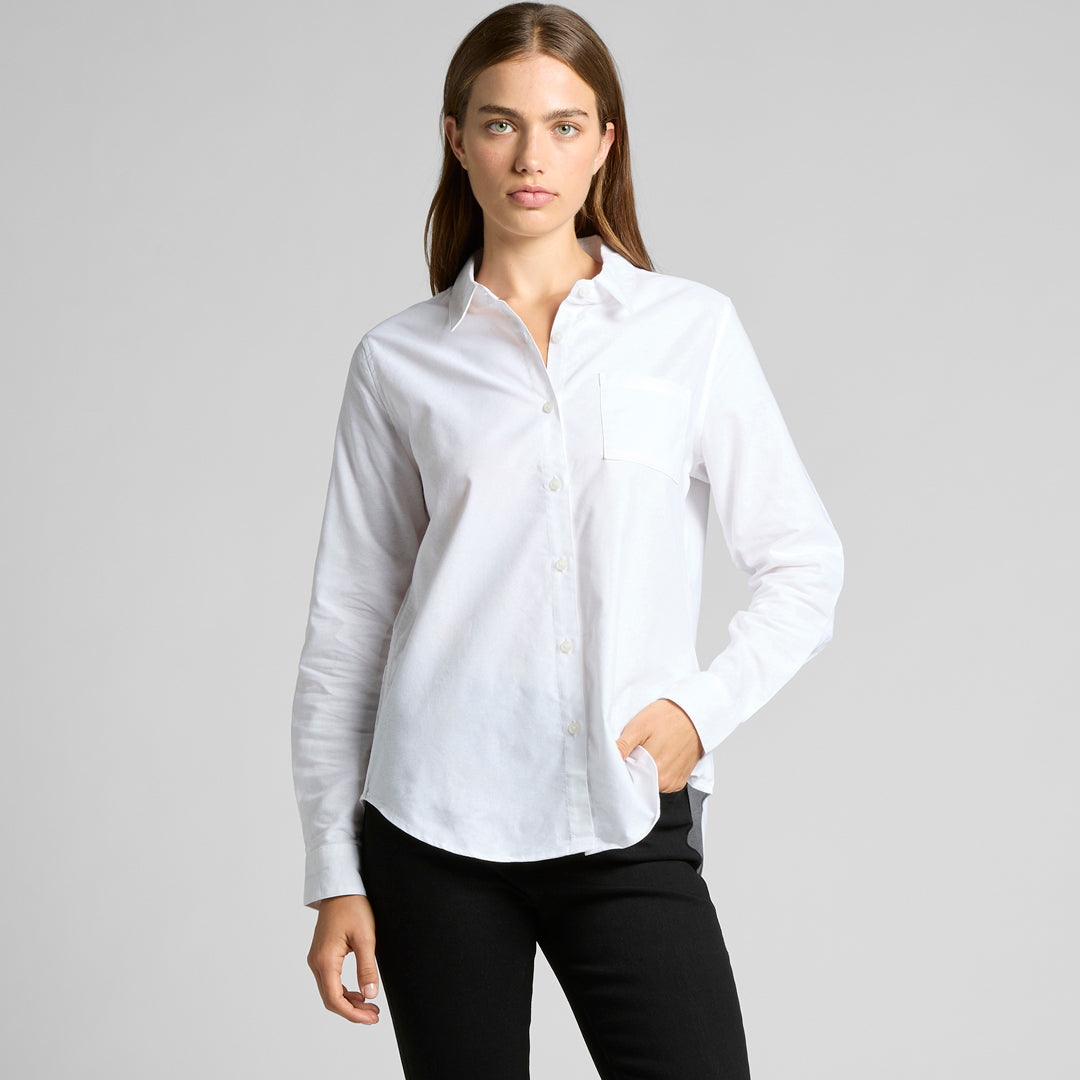 House of Uniforms The Oxford Shirt | Long Sleeve | Ladies AS Colour