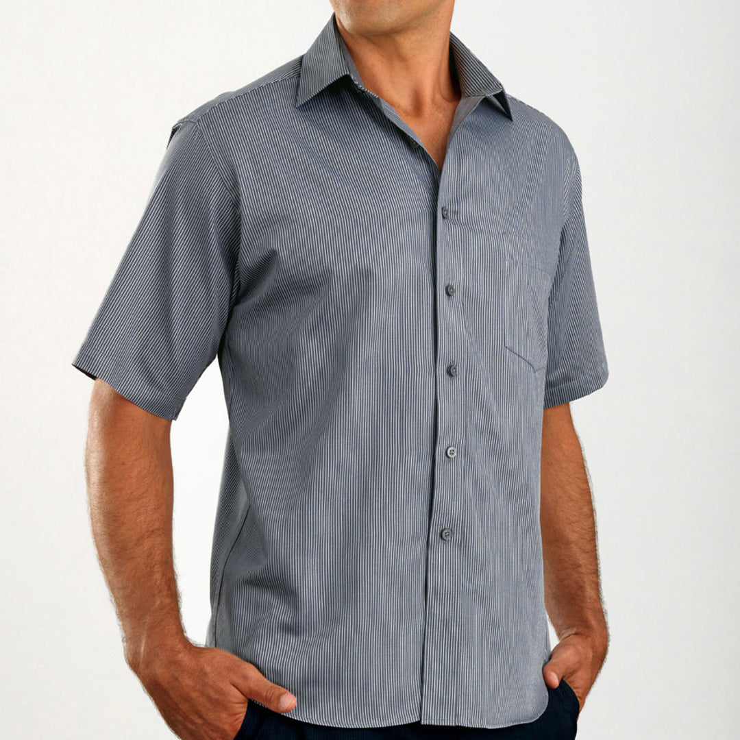 House of Uniforms The Mackay Shirt | Mens | Short and Long Sleeve John Kevin Grey