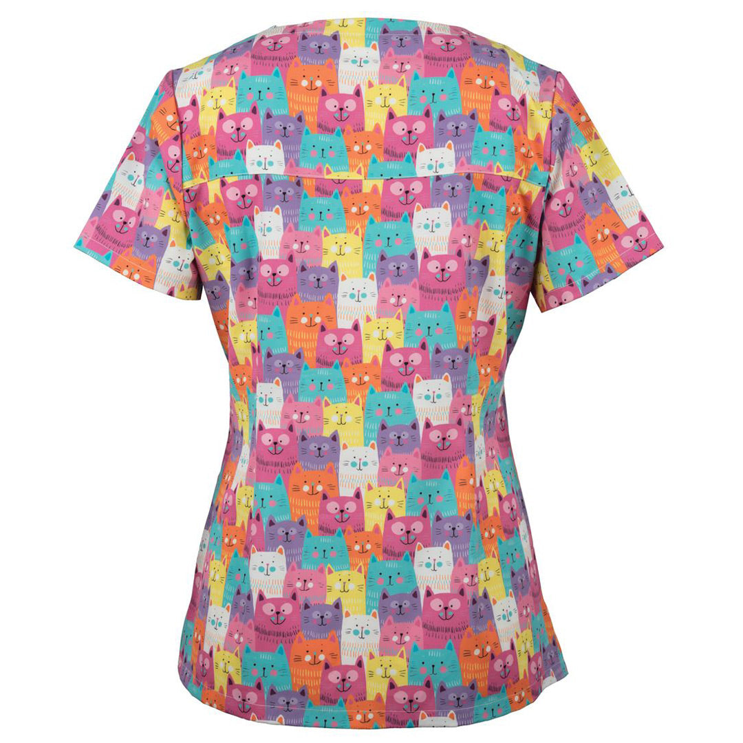 House of Uniforms The JB's Printed Scrub Top | Ladies Jbs Wear