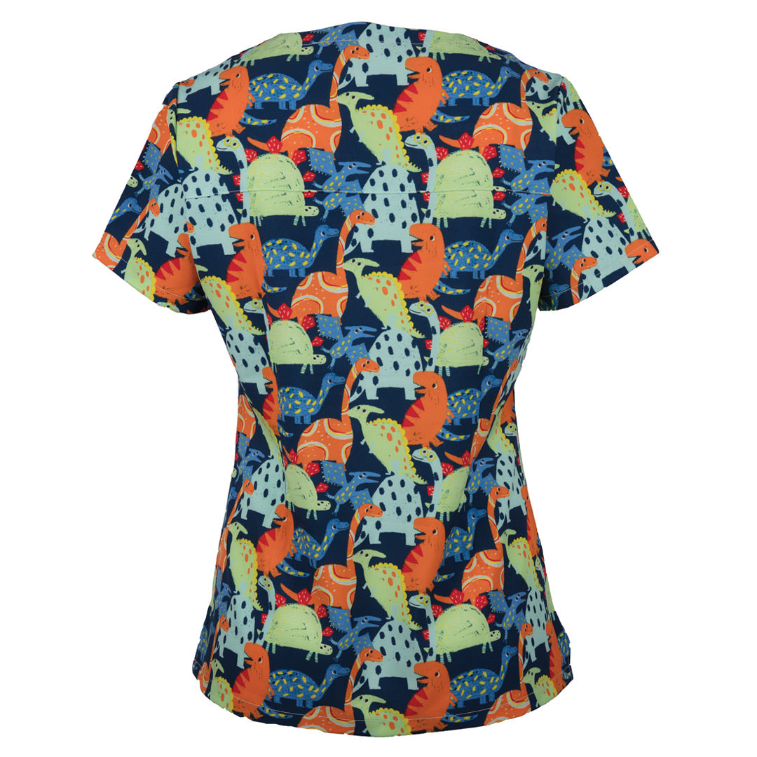 House of Uniforms The JB's Printed Scrub Top | Ladies Jbs Wear
