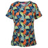 House of Uniforms The JB's Printed Scrub Top | Ladies Jbs Wear Dino