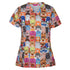 House of Uniforms The JB's Printed Scrub Top | Ladies Jbs Wear Raining