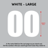 House of Uniforms Sports Numbers House of Uniforms White