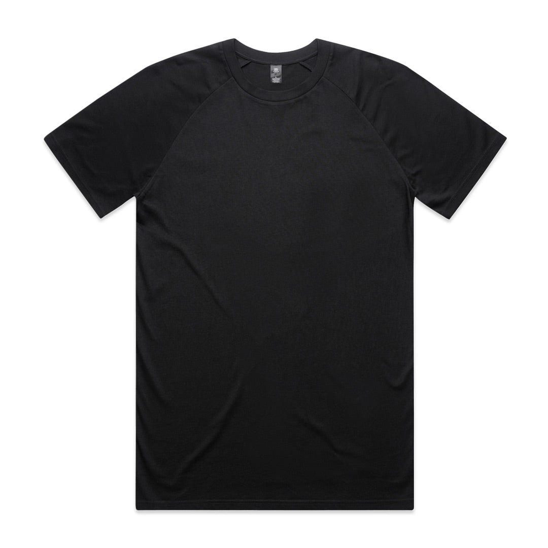 House of Uniforms The Staple Raglan Tee | Mens AS Colour Black