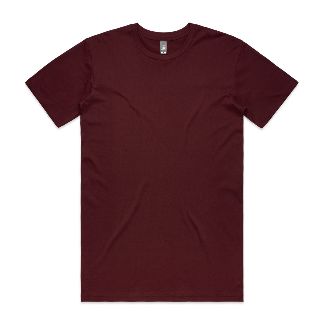 House of Uniforms The Staple Tee | Mens | Short Sleeve AS Colour Burgundy