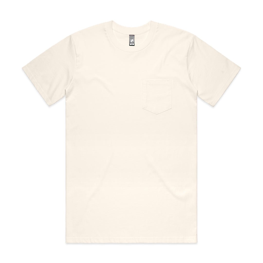 House of Uniforms The Classic Pocket Tee | Short Sleeve | Mens AS Colour Ecru