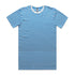 House of Uniforms The Stripe Tee | Mens | Short Sleeve AS Colour Natural/Mid Blue
