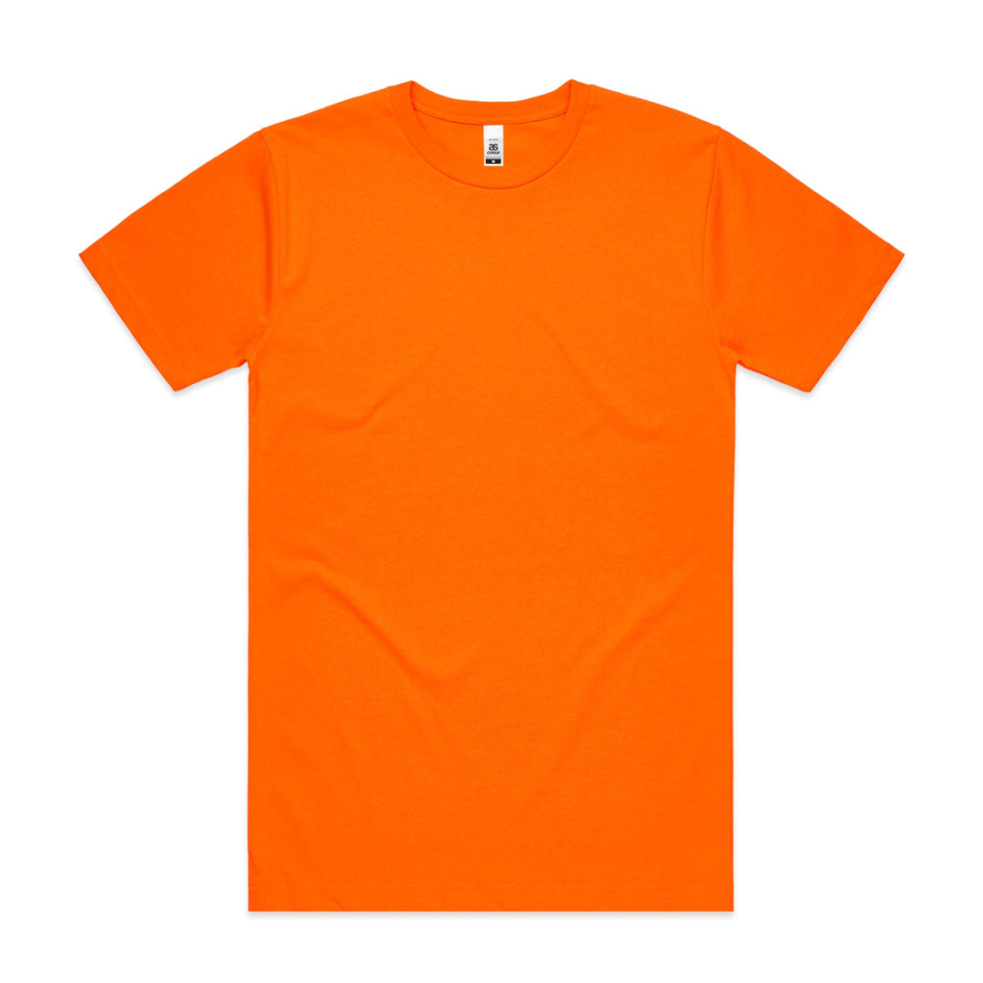 House of Uniforms The Block Hi Vis Tee | Mens | Short Sleeve AS Colour Hi Vis Orange