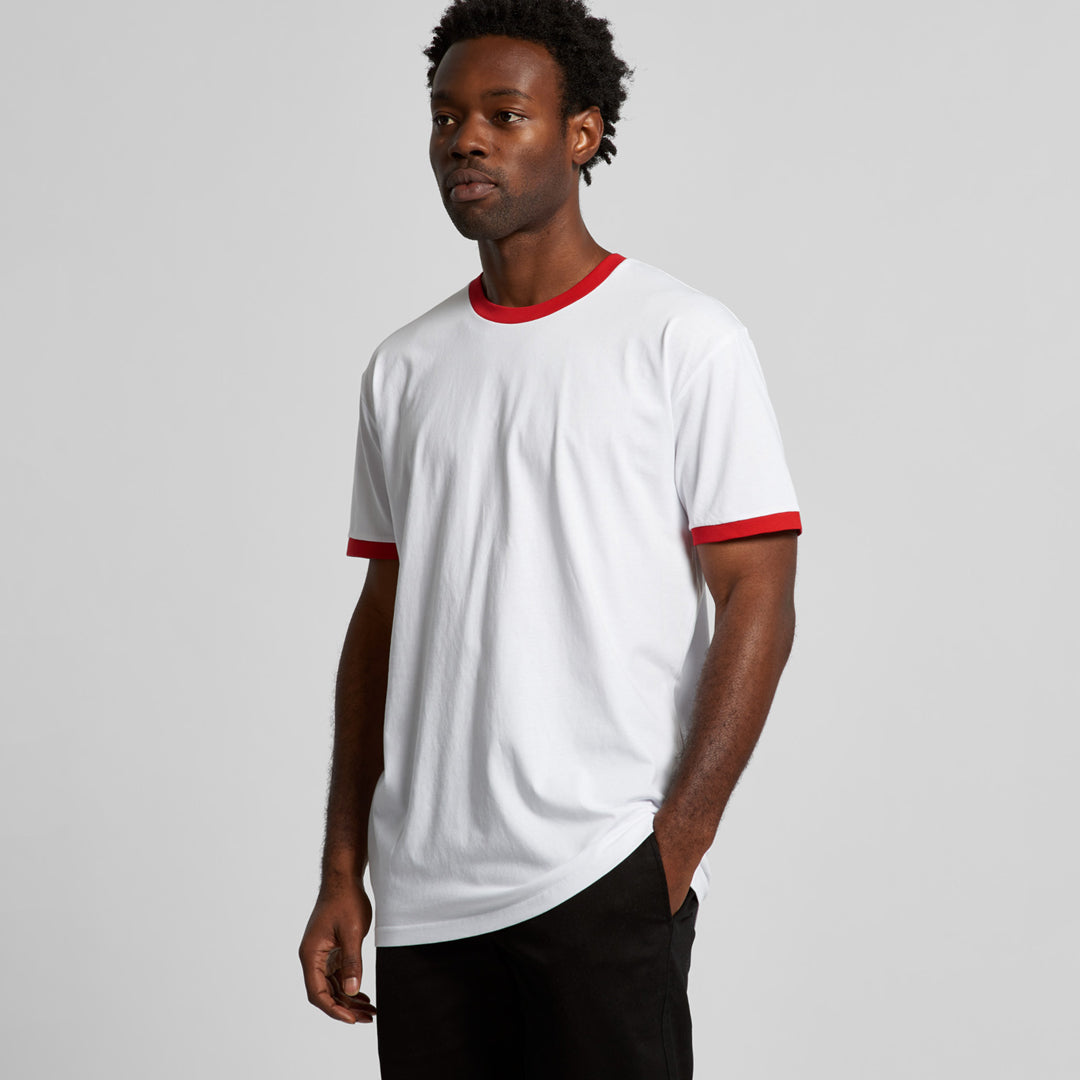 House of Uniforms The Staple Ringer Tee | Mens | Short Sleeve AS Colour