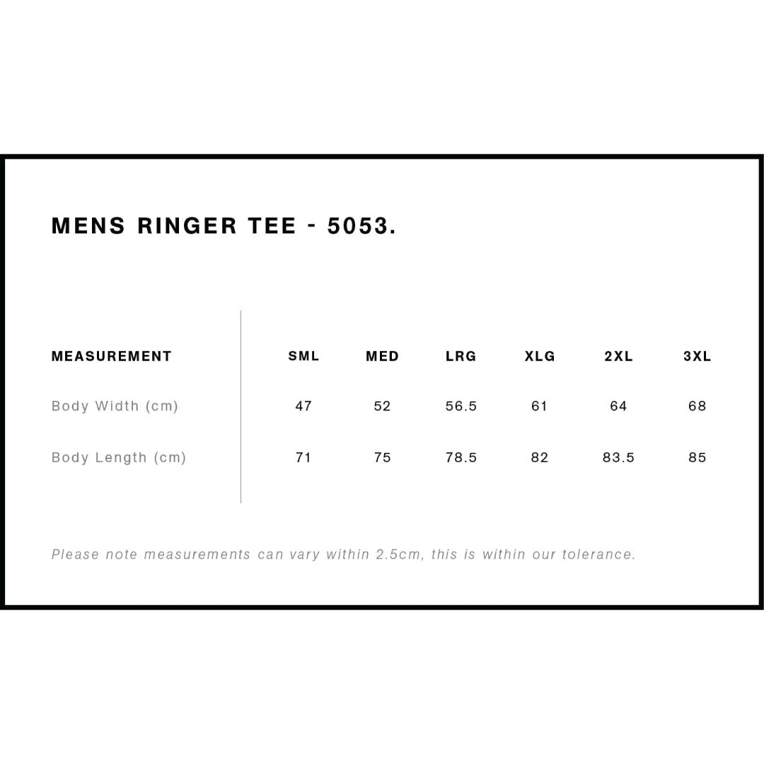 House of Uniforms The Staple Ringer Tee | Mens | Short Sleeve AS Colour