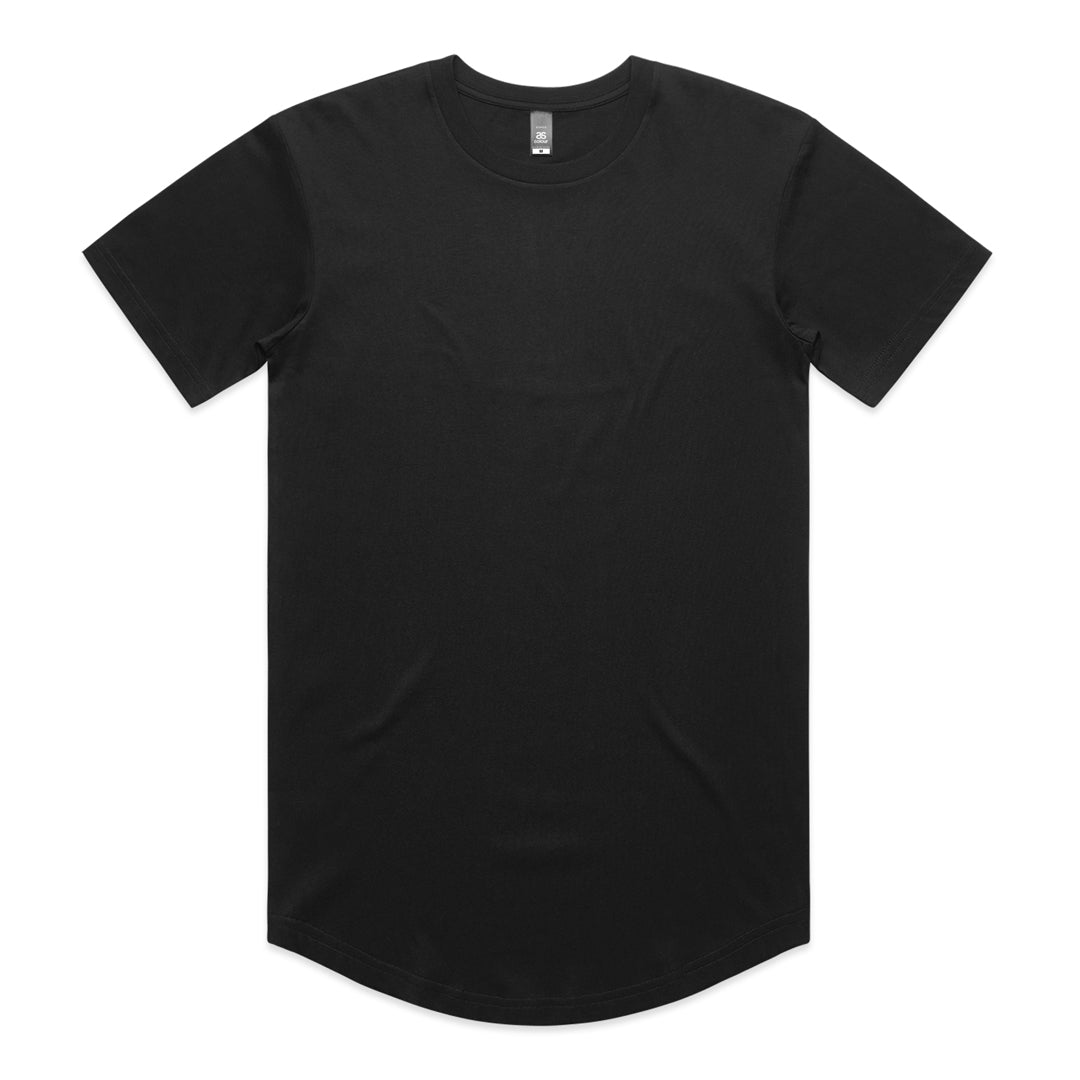 House of Uniforms The Staple Curve Tee | Mens | Short Sleeve AS Colour Black