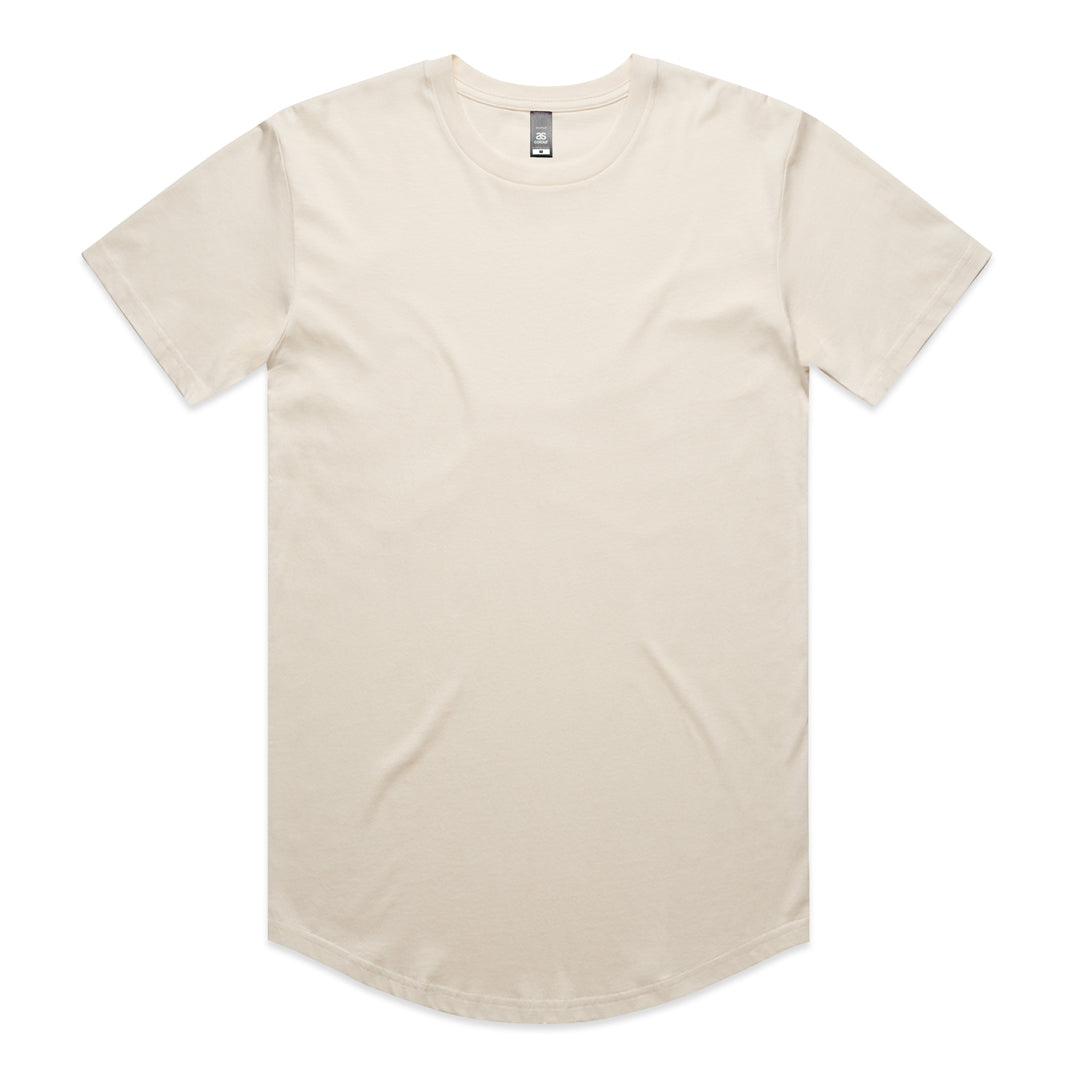 House of Uniforms The Staple Curve Tee | Mens | Short Sleeve AS Colour Ecru