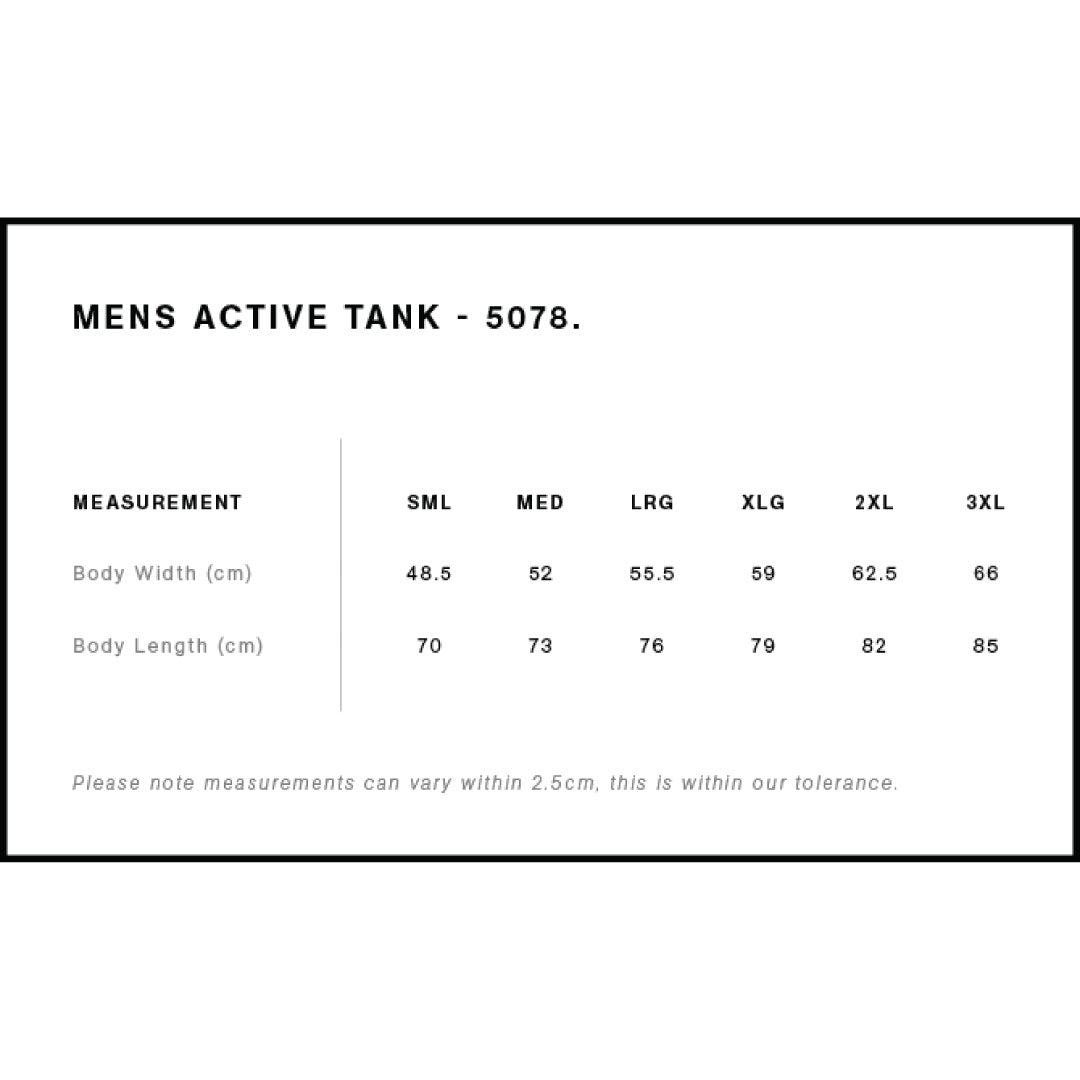 House of Uniforms The Staple Active Tank | Mens AS Colour
