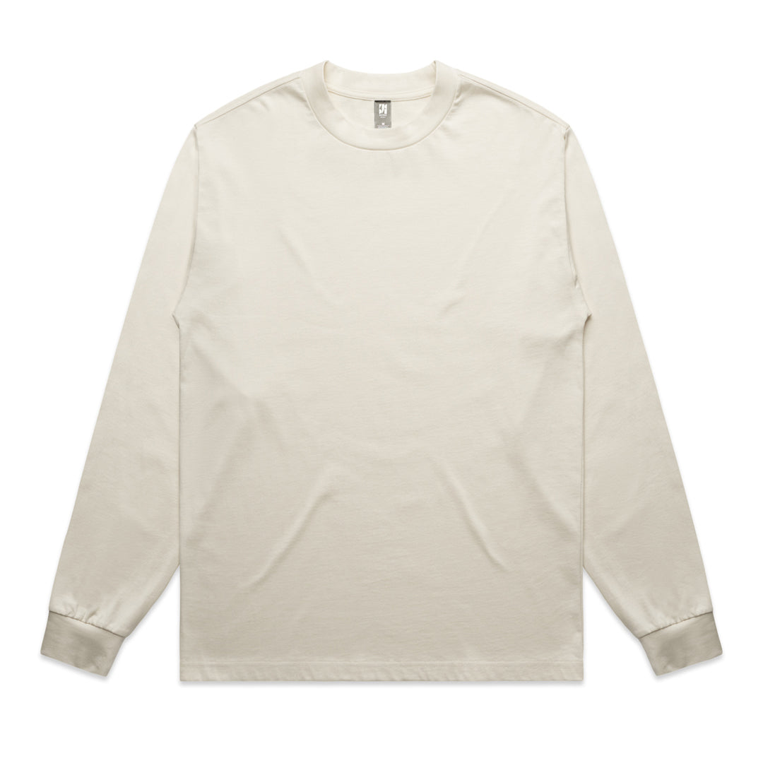 House of Uniforms The Heavy Tee | Mens | Long Sleeve AS Colour Ecru