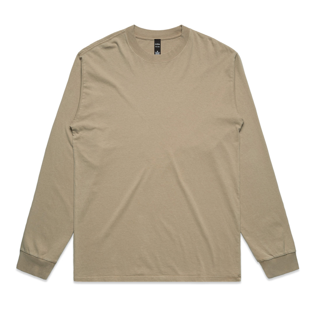 House of Uniforms The Heavy Faded Tee | Mens | Long Sleeve AS Colour Khaki-as