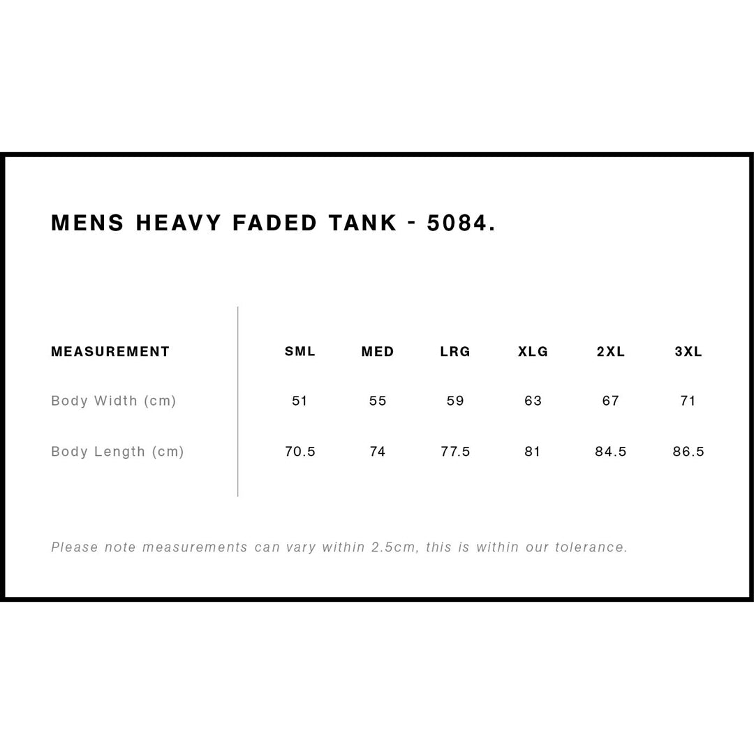 House of Uniforms The Heavy Faded Tank | Mens AS Colour