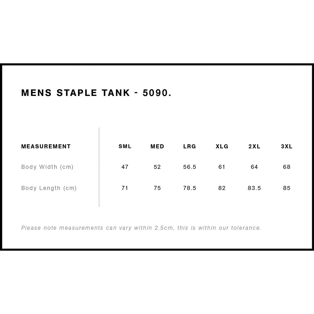 House of Uniforms The Staple Tank | Mens AS Colour