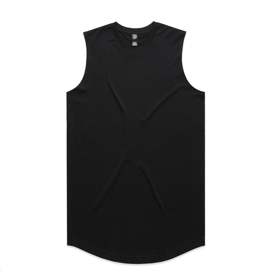House of Uniforms The Staple Curve Tank | Mens AS Colour Black