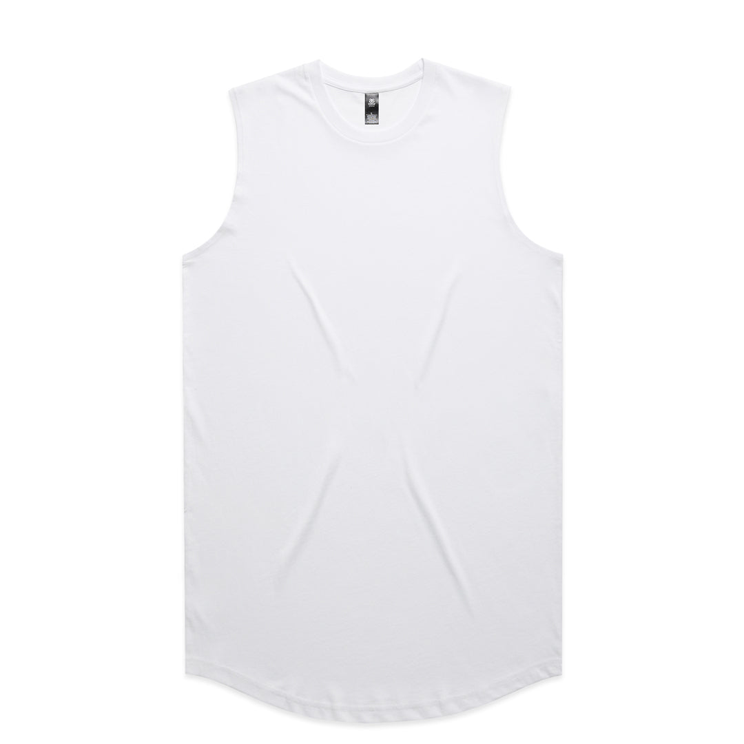 House of Uniforms The Staple Curve Tank | Mens AS Colour White