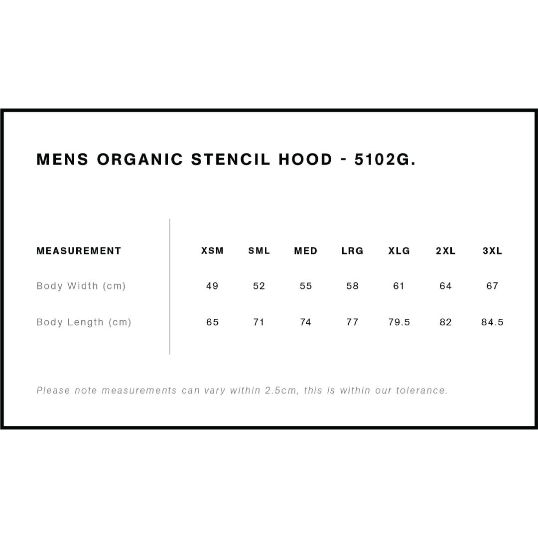 House of Uniforms The Organic Stencil Hood | Adults AS Colour