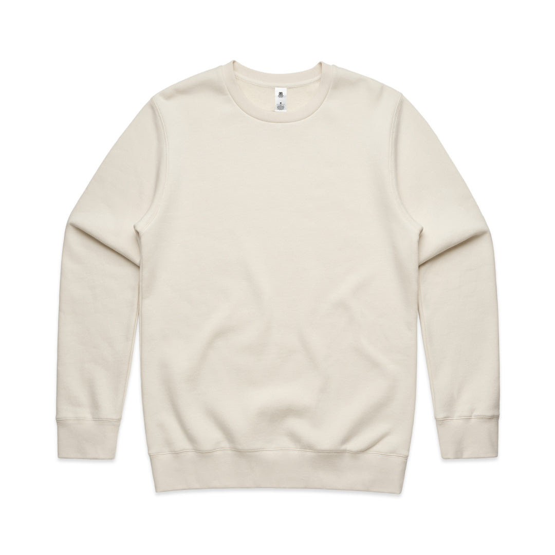 House of Uniforms The Stencil Crew Jumper | Adults AS Colour Ecru