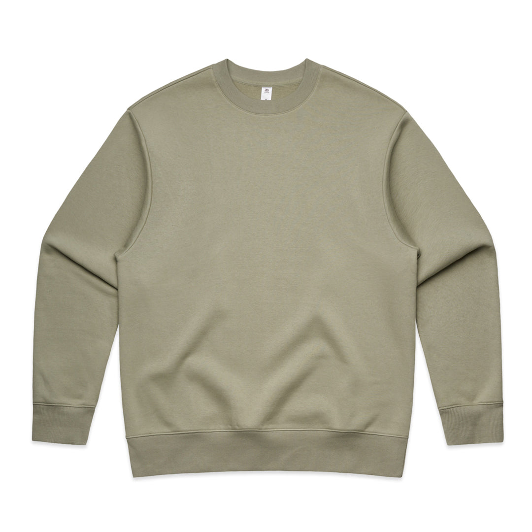 House of Uniforms The Heavy Crew Jumper | Mens AS Colour Eucalyptus