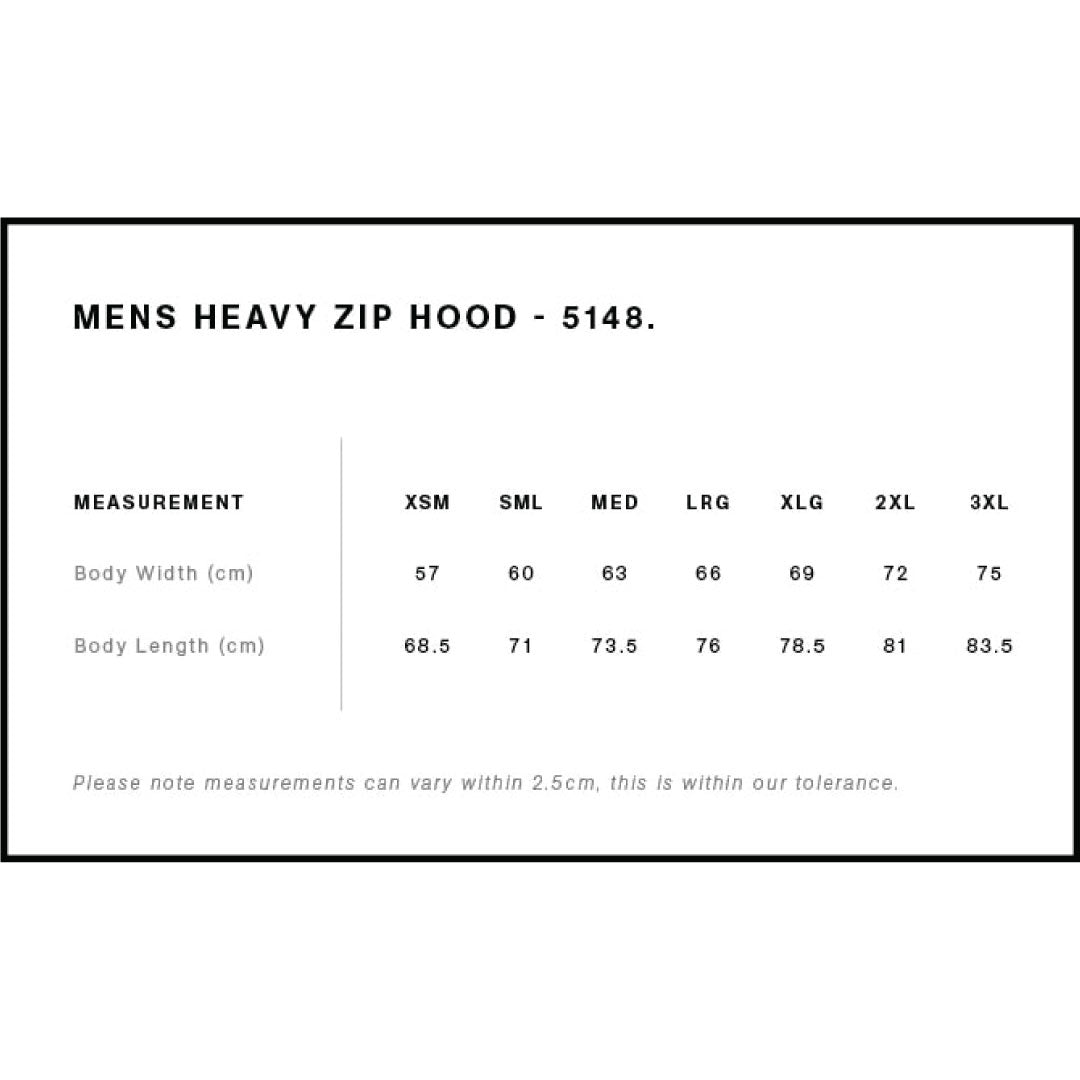 House of Uniforms The Heavy Zip Hood | Adults AS Colour