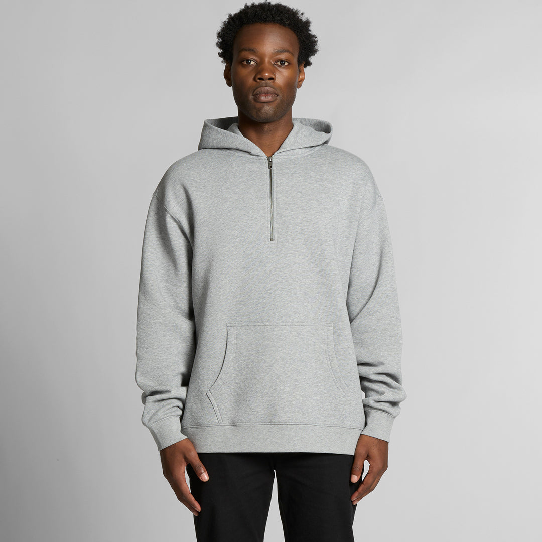 House of Uniforms The Relax Half Zip Hoodie | Mens AS Colour