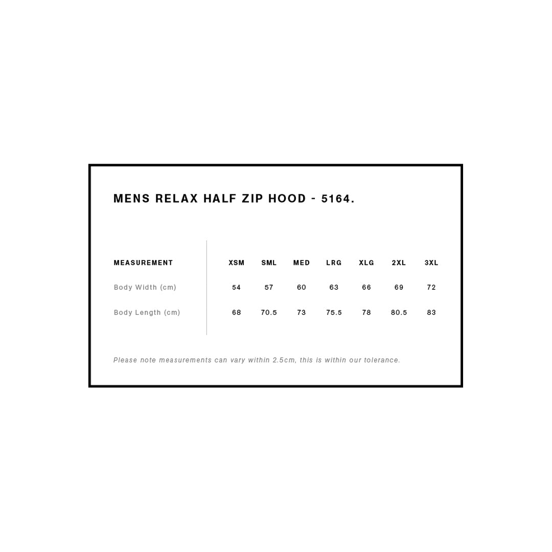 House of Uniforms The Relax Half Zip Hoodie | Mens AS Colour