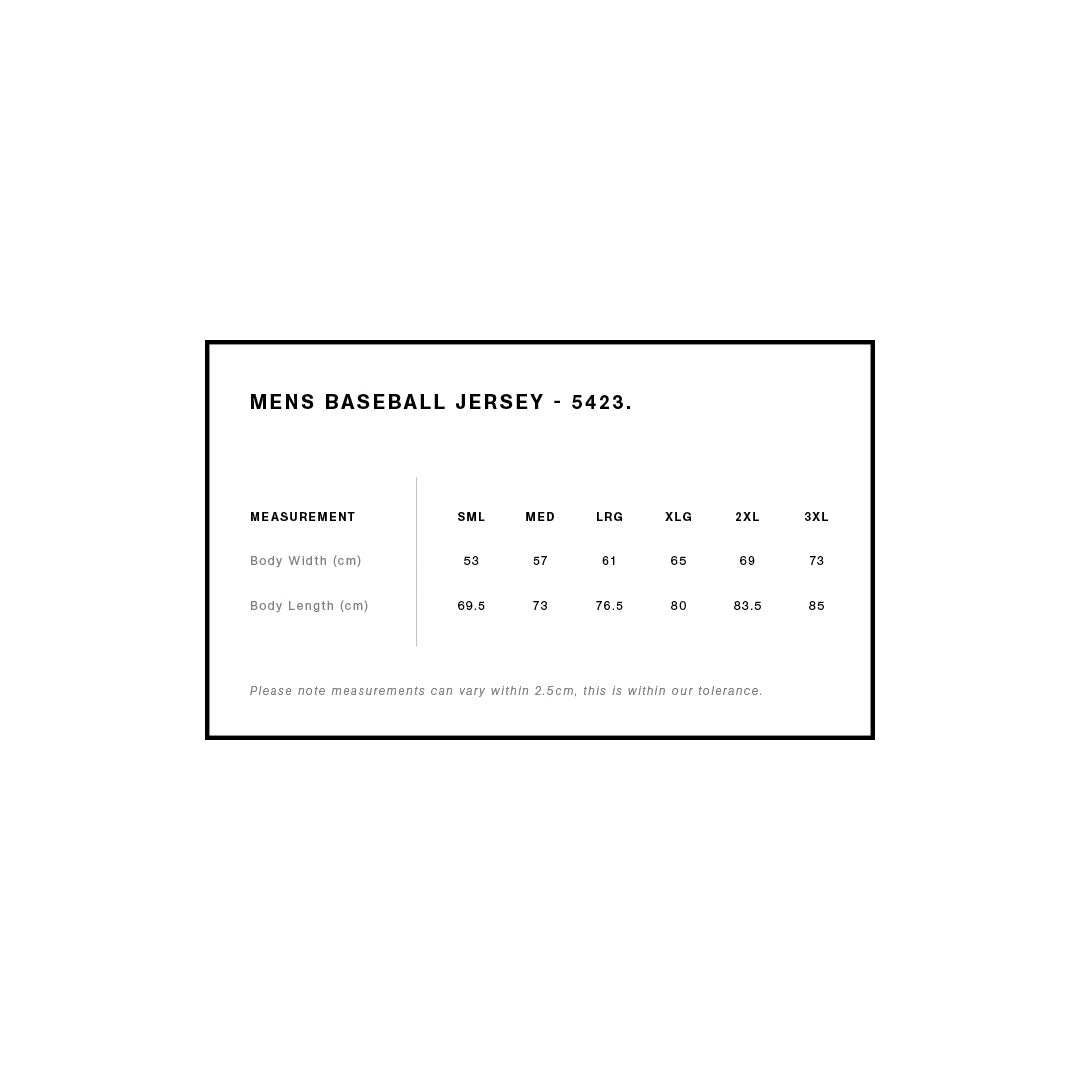 House of Uniforms The Baseball Jersey | Mens AS Colour
