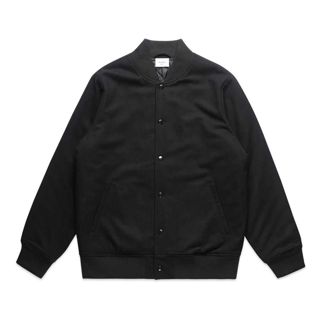 House of Uniforms The Felt Bomber Jacket | Mens AS Colour Black