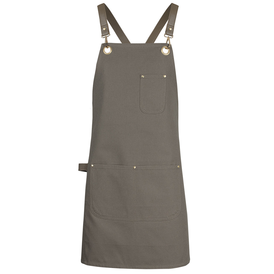 House of Uniforms The Brass Eyelet Canvas Apron | Adults Jbs Wear Latte