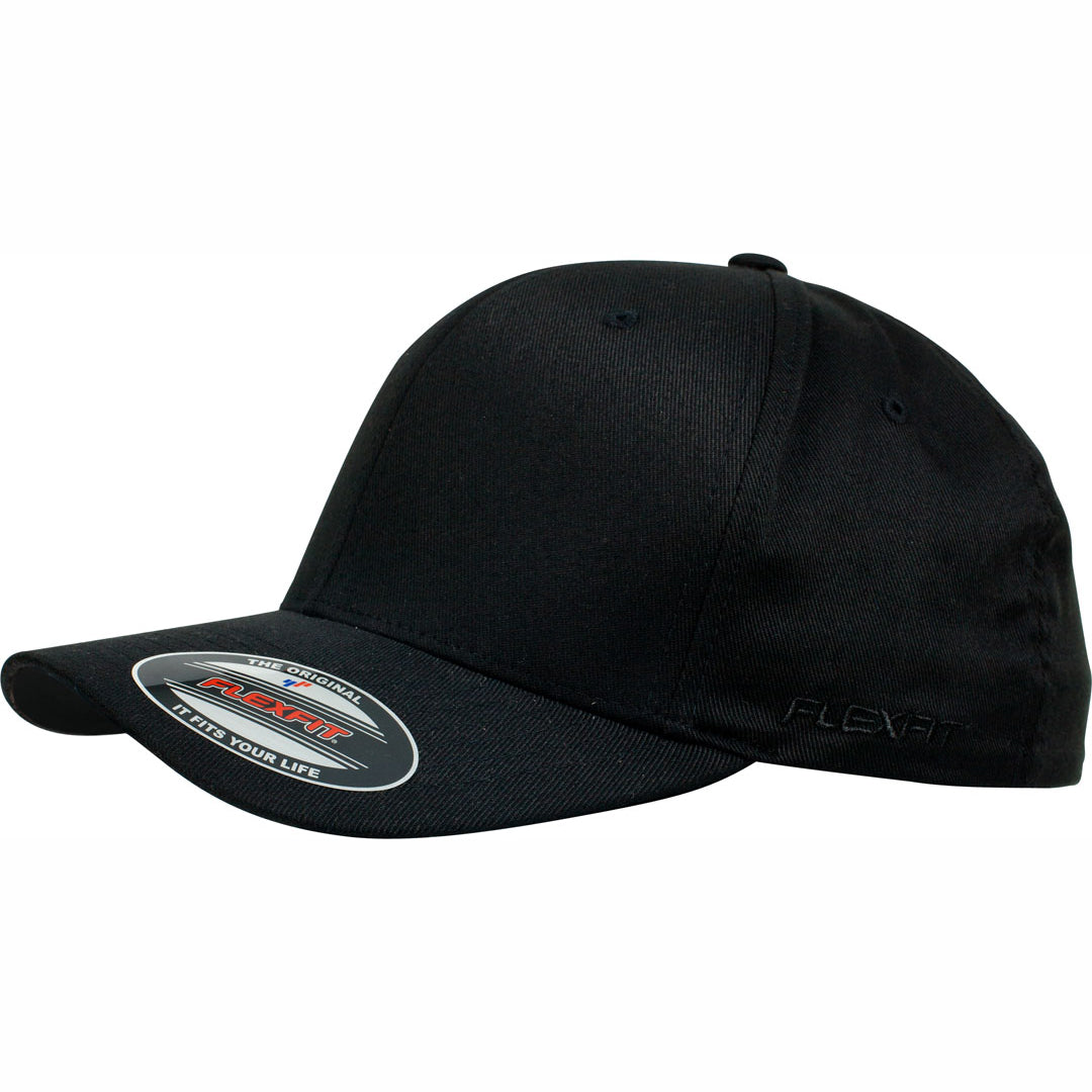 House of Uniforms The Flexfit Worn by the World Cap Flexfit Black/Black