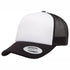 House of Uniforms The Flexfit YP Foam Front Trucker Cap Flexfit Black/White