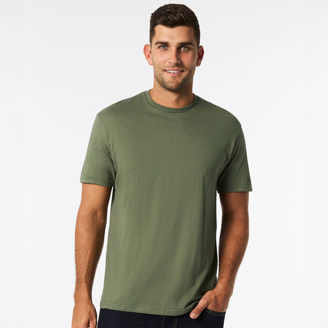 House of Uniforms The Softstyle Crew Neck Tee | Adults Gildan Military Green