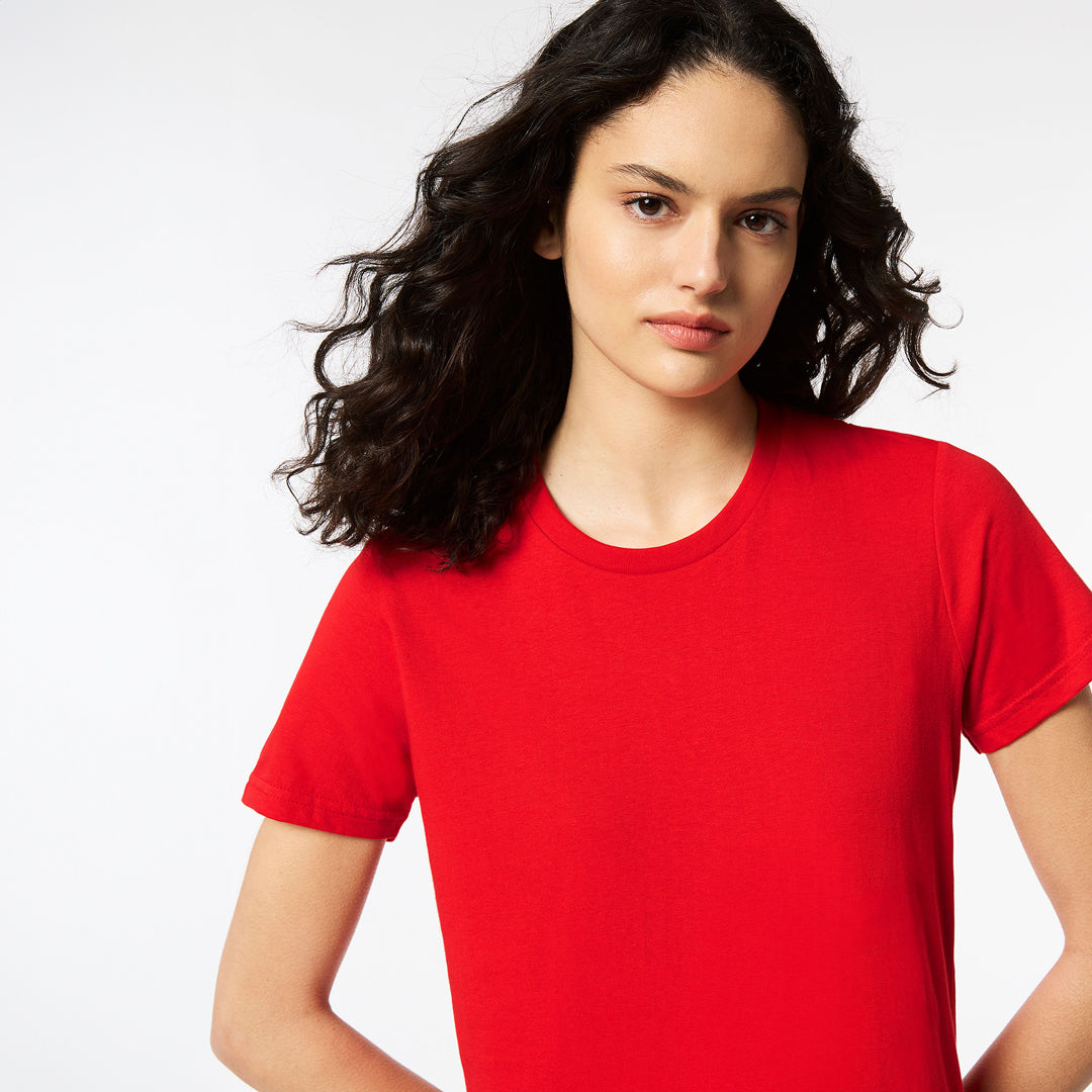 House of Uniforms The Mid Weight Cotton Tee | Ladies Gildan