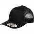 House of Uniforms The Flexfit YP Classic Retro 5 Panel Trucker Cap Flexfit Black