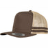 House of Uniforms The Flexfit YP Stripe Trucker Cap Flexfit Brown