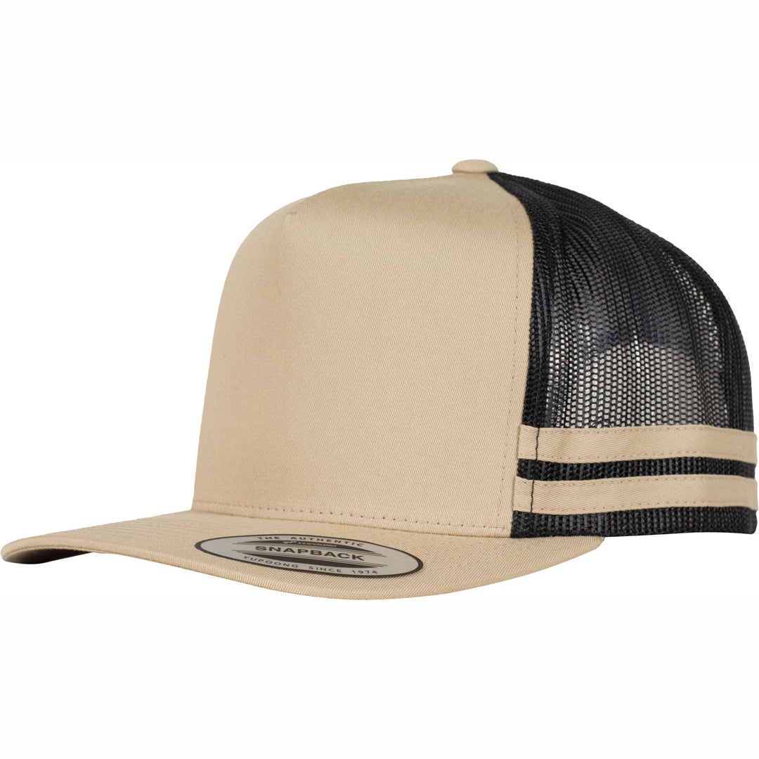 House of Uniforms The Flexfit YP Stripe Trucker Cap Flexfit