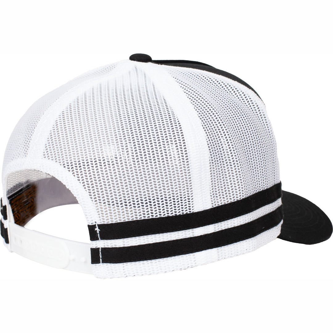 House of Uniforms The Flexfit YP Stripe Trucker Cap Flexfit