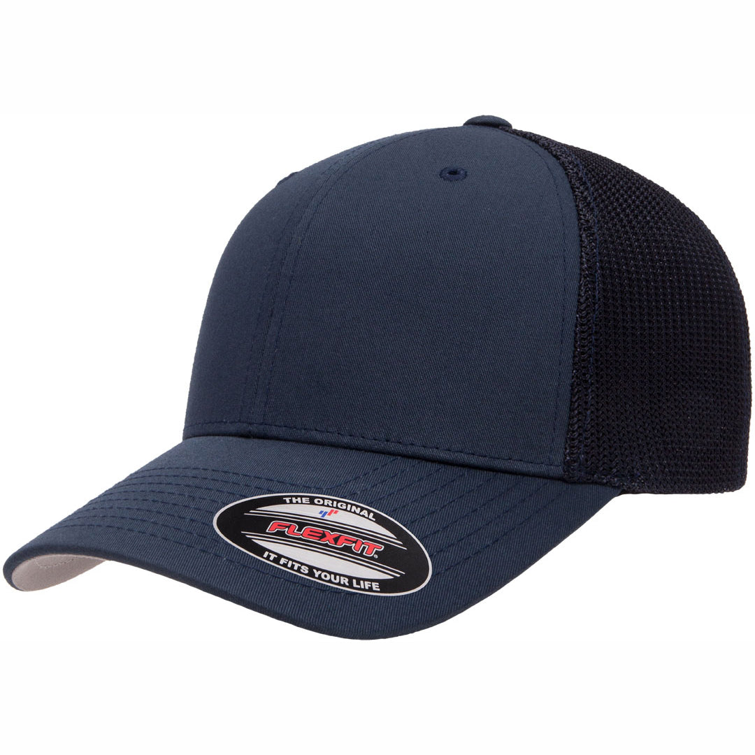 House of Uniforms The Flexfit Mesh Trucker Cap Flexfit Navy