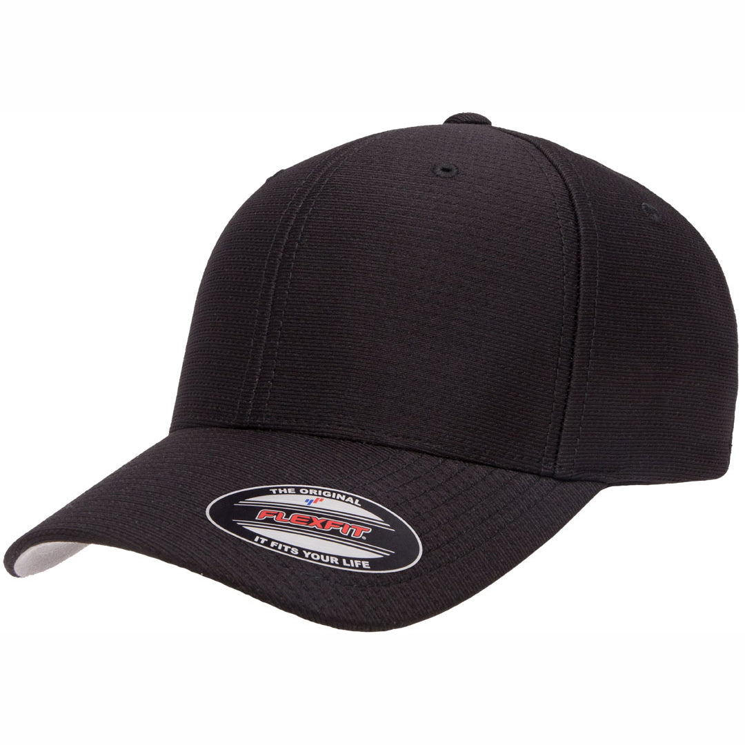 House of Uniforms The Flexfit Cool and Dry Cap Flexfit Black