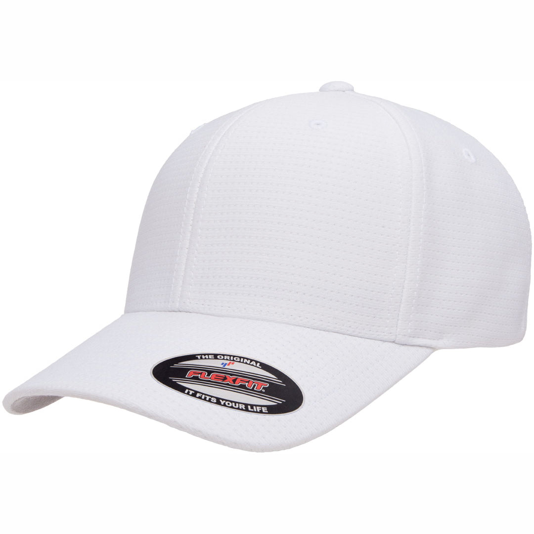House of Uniforms The Flexfit Cool and Dry Cap Flexfit White