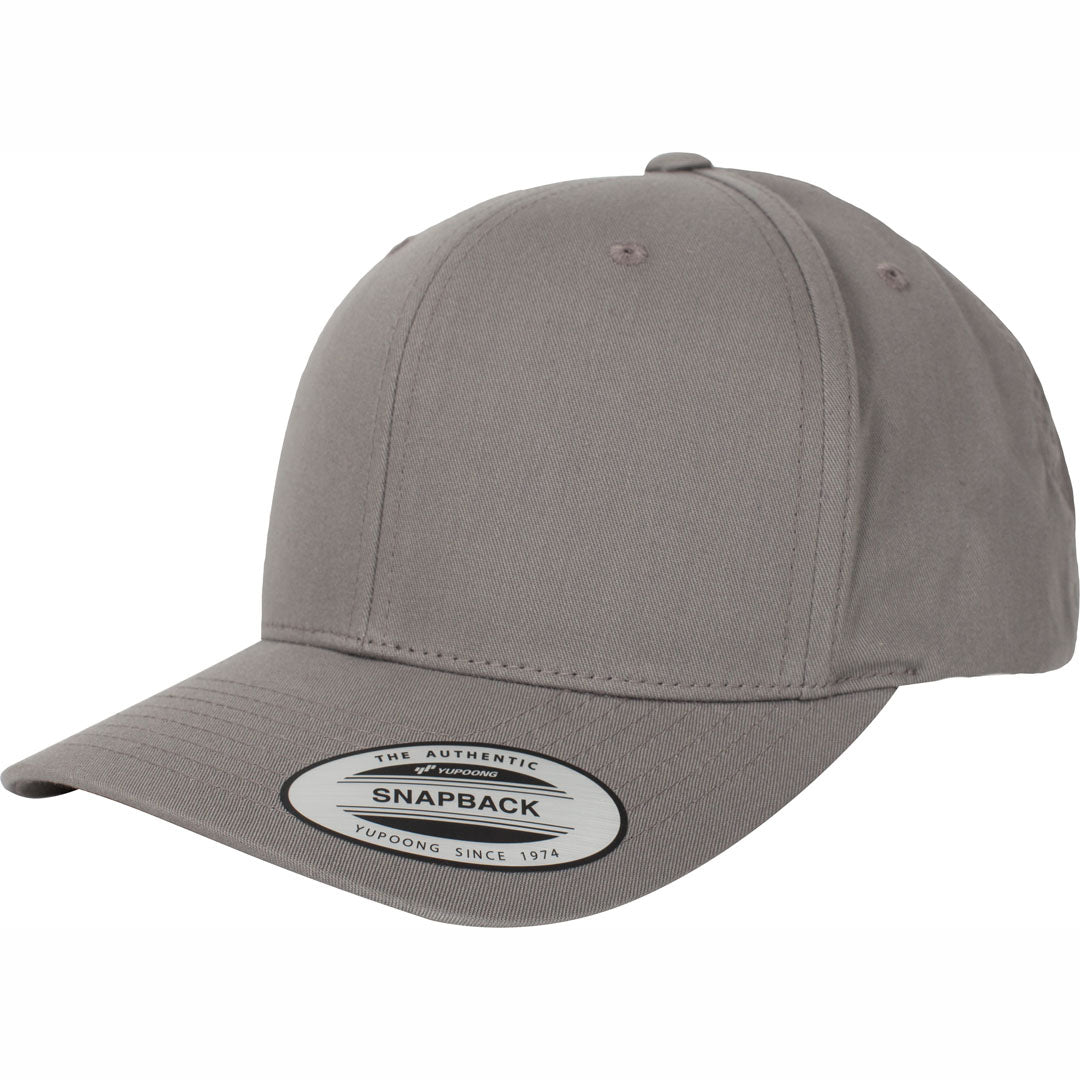 House of Uniforms The Flexfit YP Classics Snapback Cap Flexfit Light Grey
