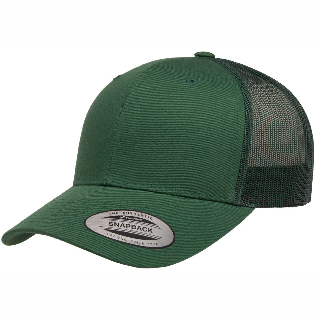 House of Uniforms The Flexfit YP Classic Retro Wade Trucker Cap Flexfit Green