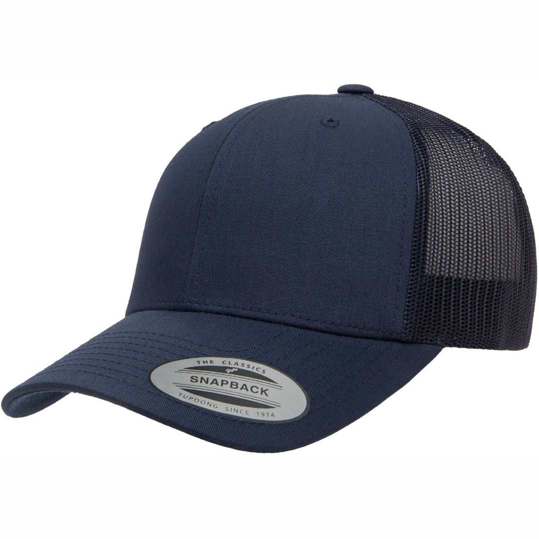 House of Uniforms The Flexfit YP Classic Retro Wade Trucker Cap Flexfit Navy