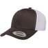 House of Uniforms The Flexfit YP Classic Retro Wade Trucker Cap Flexfit Charcoal/White
